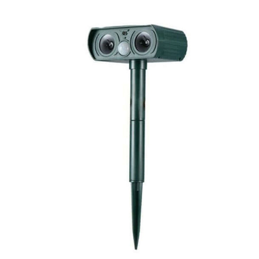 Ultrasonic Solar Powered Insect Animal Repeller PIR Dog Cat Scarer