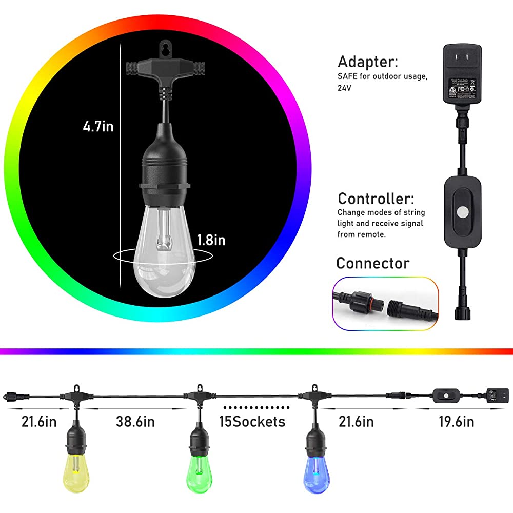 Festoon Lights With Remote