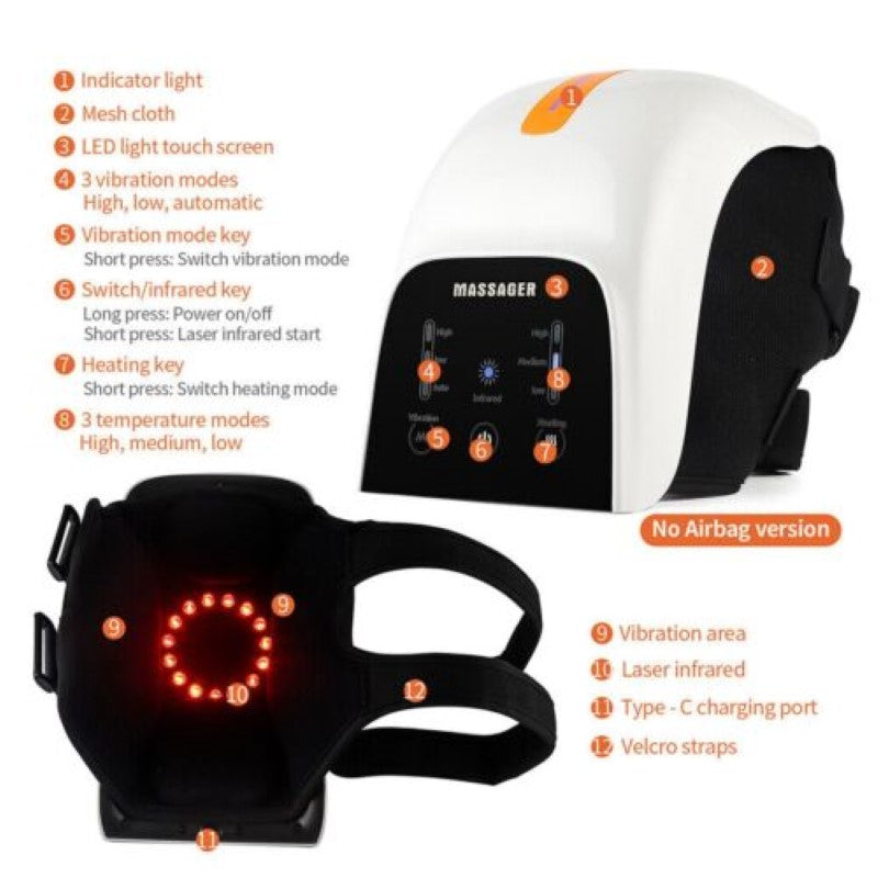 Electric Knee Joint Massager Heated Vibration Massage