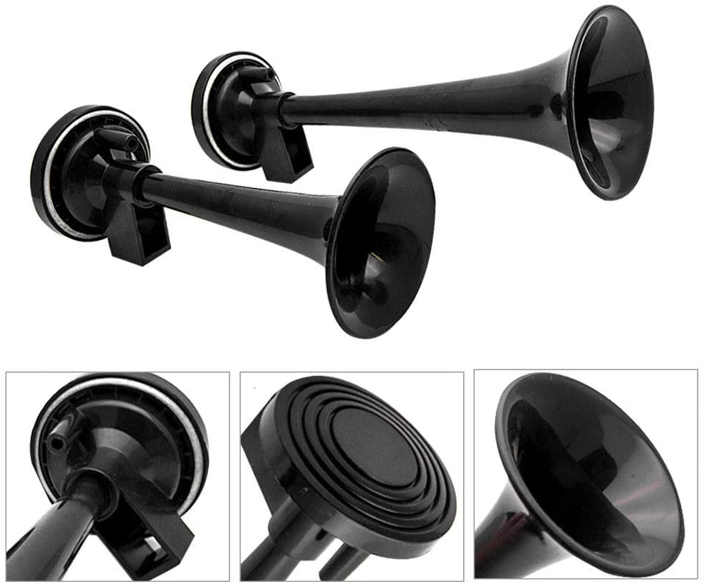 Dual Air Horn 12V Dixie Hazzard Horn Set Super Loud Car Horns