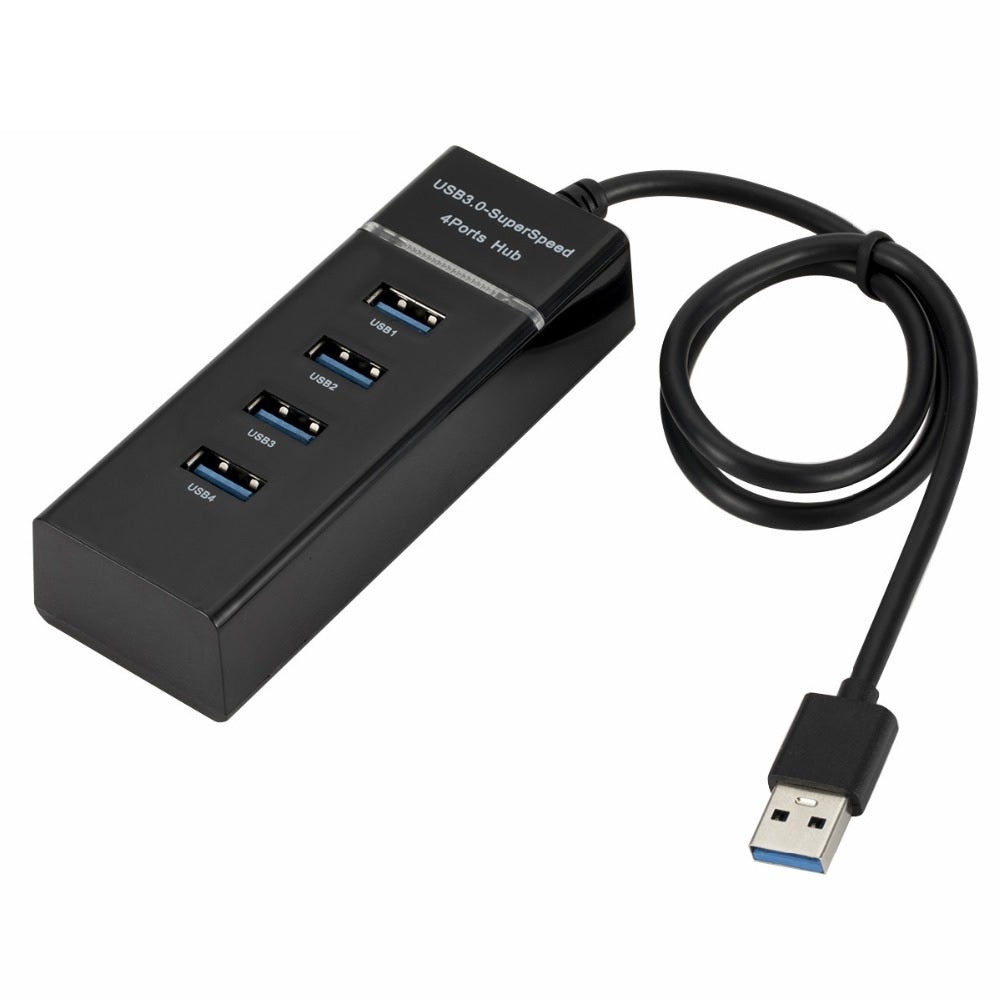 USB Hub - 4-Port USB 3.0 Hub with 5Gbps Speed & Plug-and-Play Design