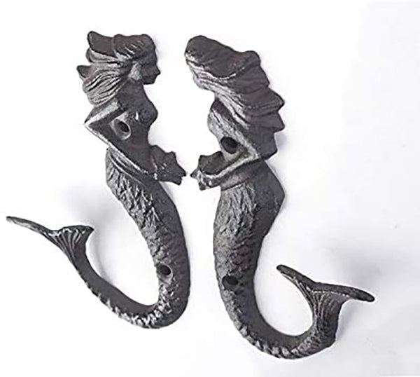 Cast Iron Mermaid Hook Set