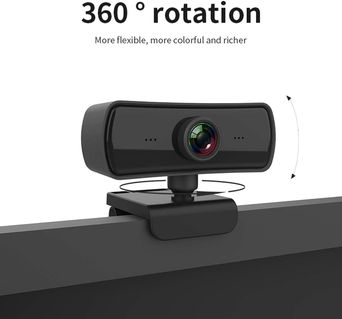 HD USB Webcam with Built-in Microphone - Perfect for Meetings and Online Chats
