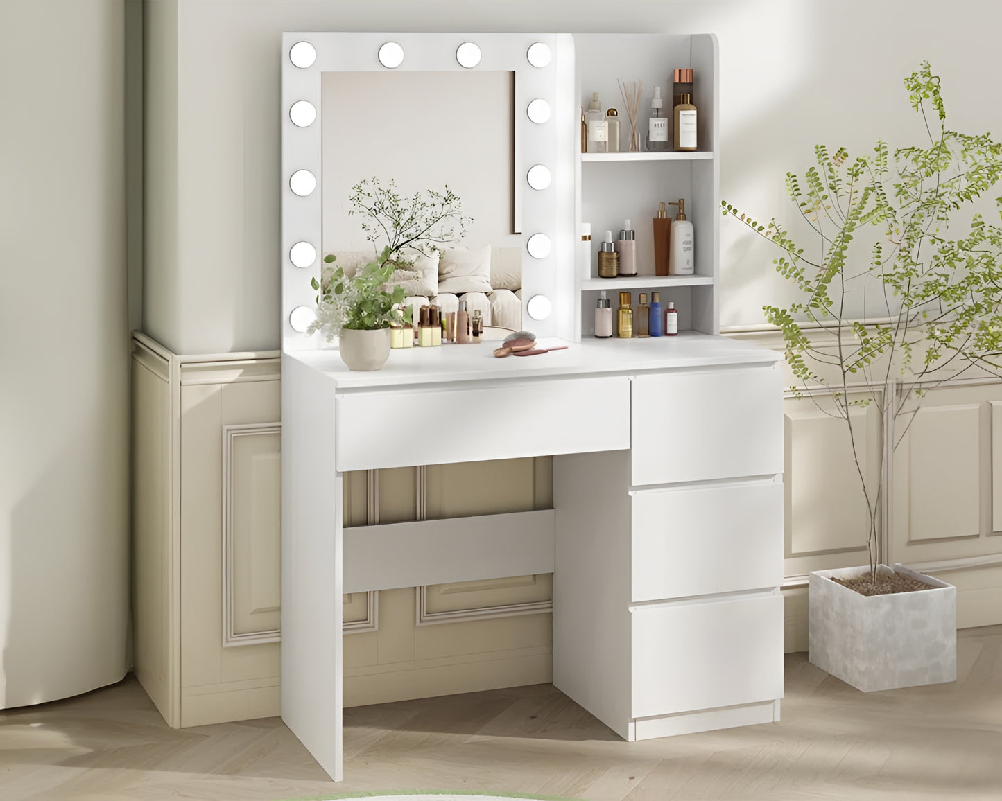 Dressing Table with HD Mirror Vanity