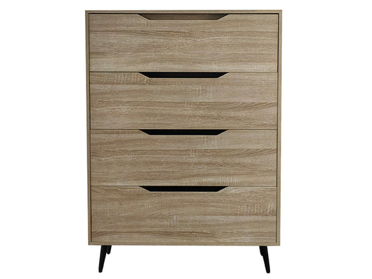 Tallboy Dresser 4 Chest Of Drawers Storage Cabinet
