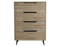 Tallboy Dresser 4 Chest Of Drawers Storage Cabinet