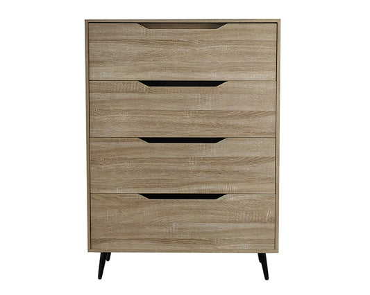 Tallboy Dresser 4 Chest Of Drawers Storage Cabinet
