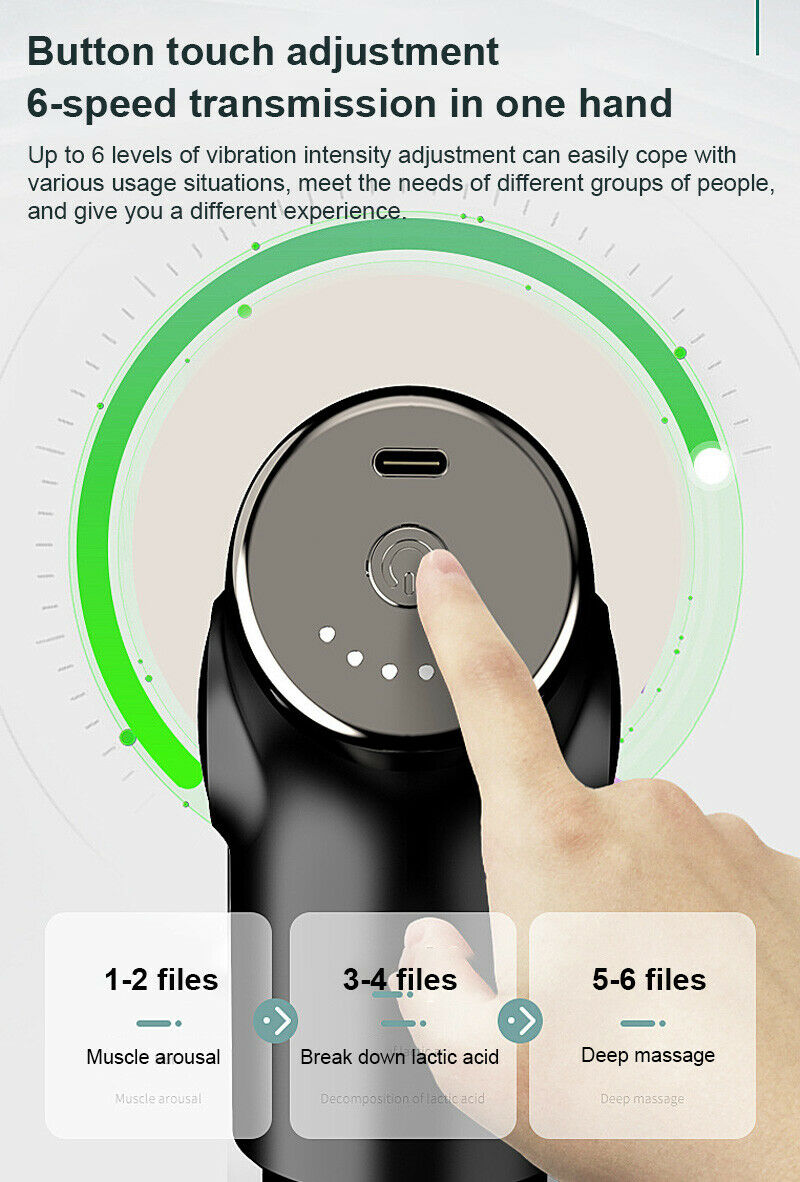 Massage Gun Percussion Deep Tissue Vibrating Muscle Massager