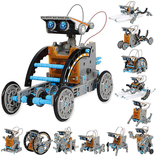 Solar Robot Kit, 12 In 1 Solar Educational Robot Kit