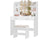 CURA Vanity Dressing Table with HD Mirror, Hollywood Lights & Charging Station