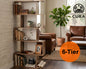 Cura Bookcase S Shaped Storage Display Shelf Modern Bookshelf