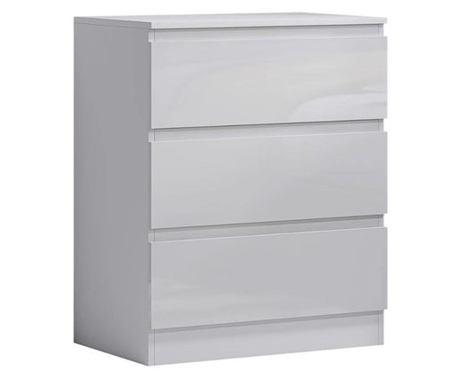 CURA 3-Drawer Bedside Table – Modern Storage Chest