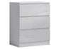 CURA 3-Drawer Bedside Table – Modern Storage Chest