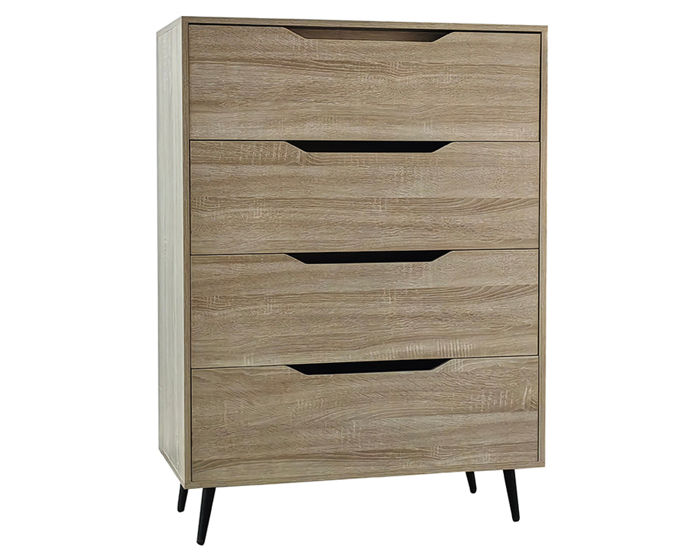 Tallboy Dresser 4 Chest Of Drawers Storage Cabinet