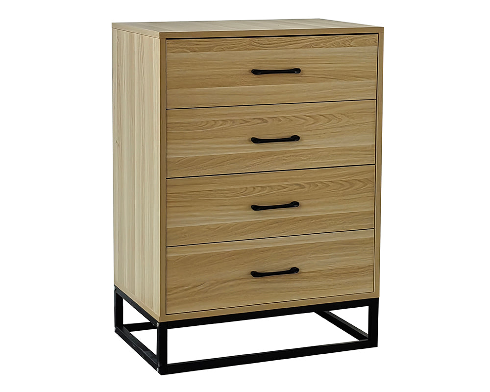 Tallboy Dresser 4 Chest Of Drawers Storage Cabinet