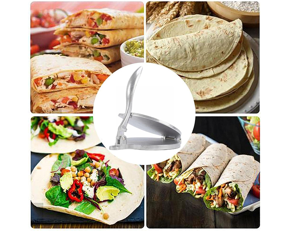 20cm Premium Tortilla Press Flat Bread Maker Taco Roti Chapati Health Food Pastry