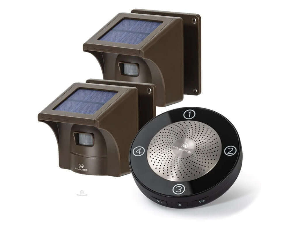 Solar Wireless Driveway Alarm Outdoor Weather Resistant Motion Sensor Detector