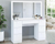 Dressing Table with Hollywood Mirror & 7 Drawers