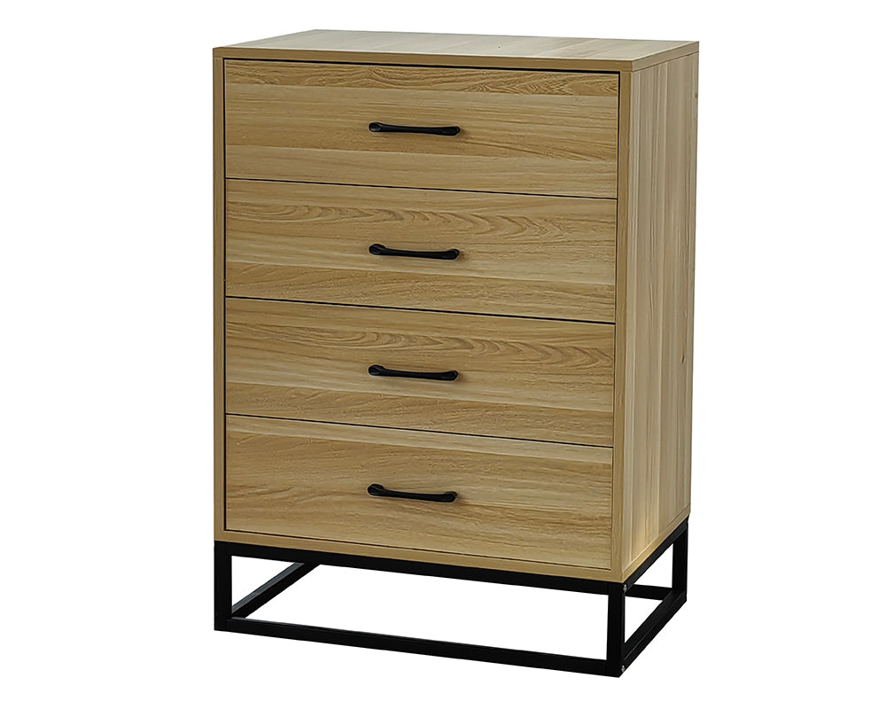 Tallboy Dresser 4 Chest Of Drawers Storage Cabinet