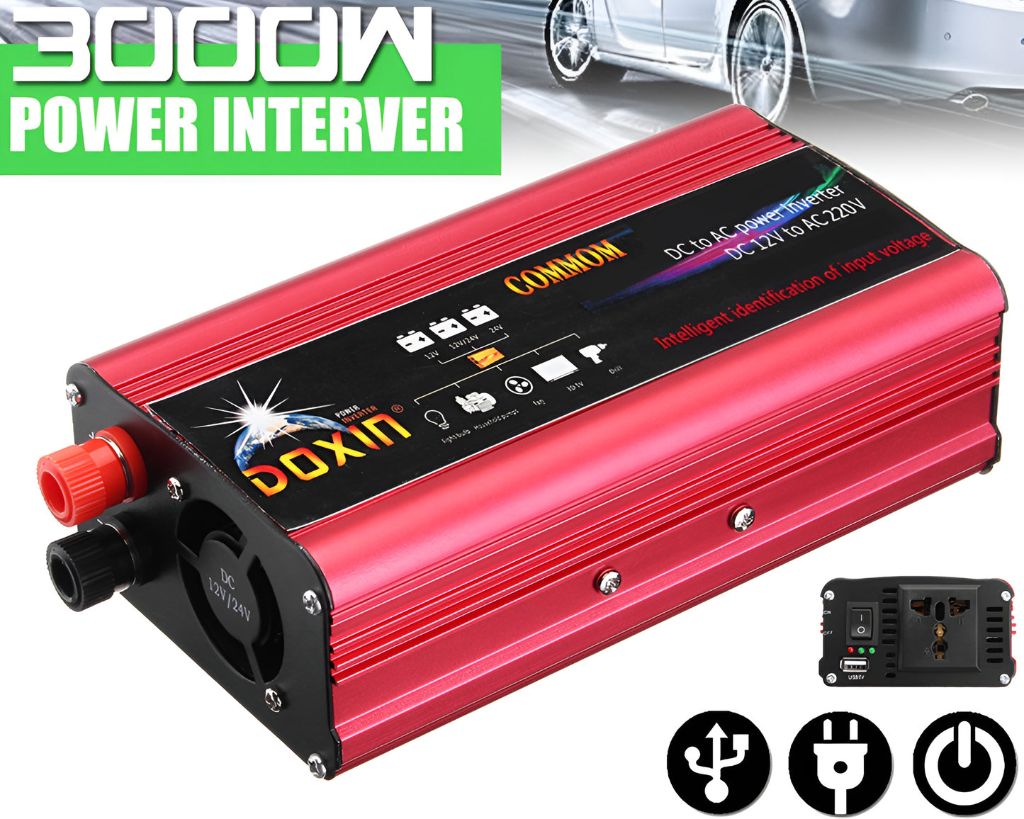 Car Power Inverter 12V 3000W