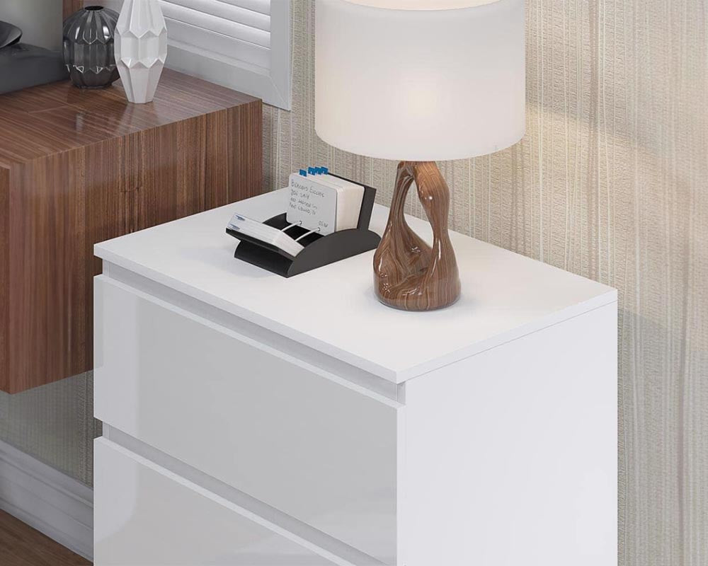 CURA 3-Drawer Bedside Table – Modern Storage Chest