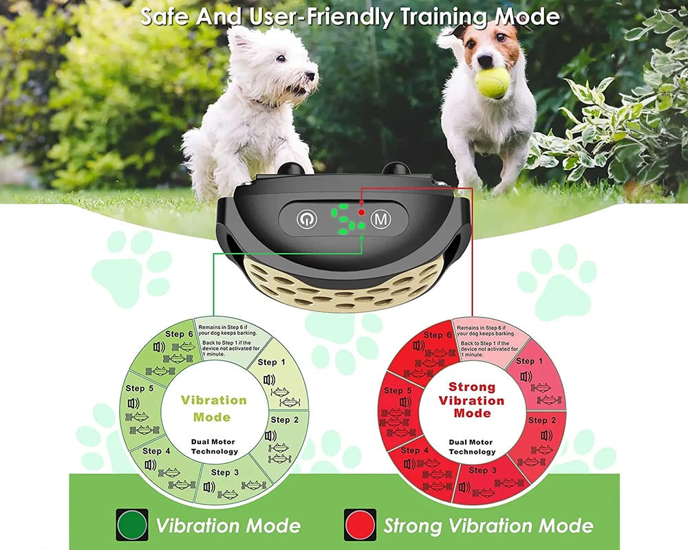 No-Bark Dog Training Collar rechargeable