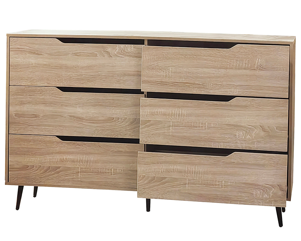 Tallboy Dresser 6 Chest Of Drawers Storage Cabinet
