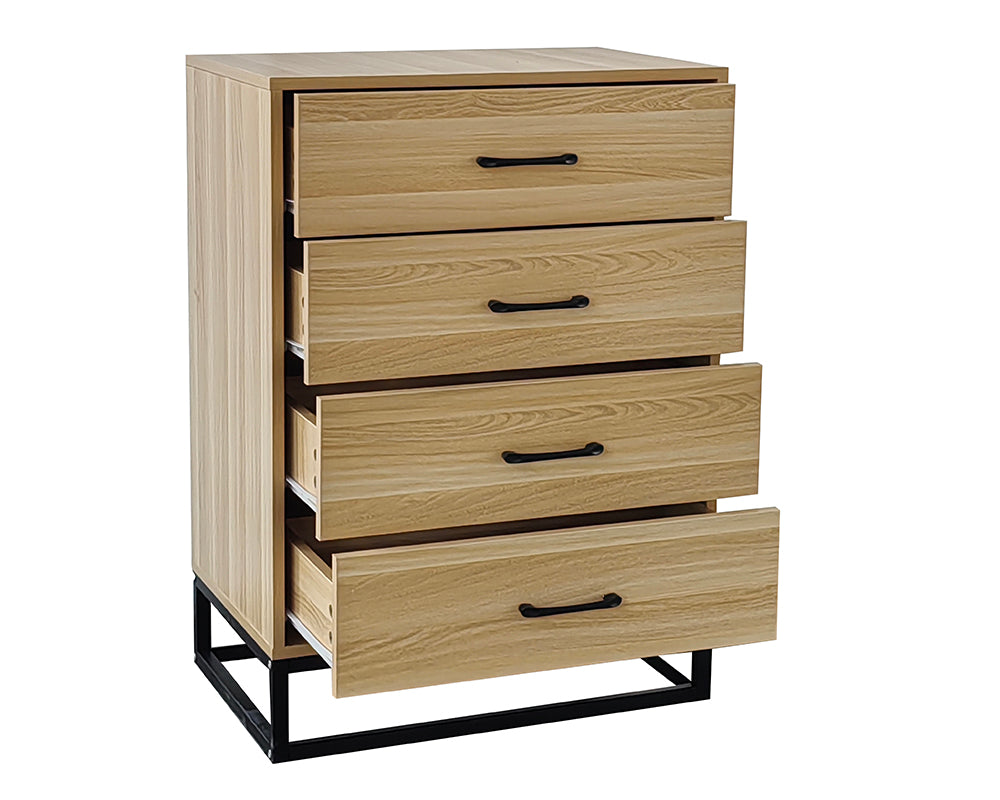 Tallboy Dresser 4 Chest Of Drawers Storage Cabinet