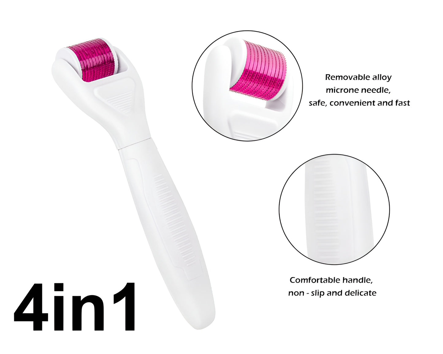 4-in-1 Titanium Derma Roller Kit - Face & Body Care