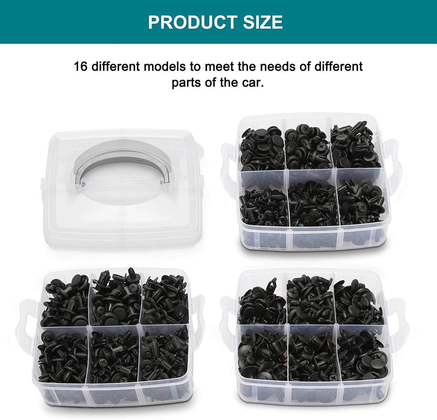 625PCS Car Body Trim Clips