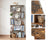 CURA 6 Tier Bookshelf Space Saving & Multi Functional Storage Solution