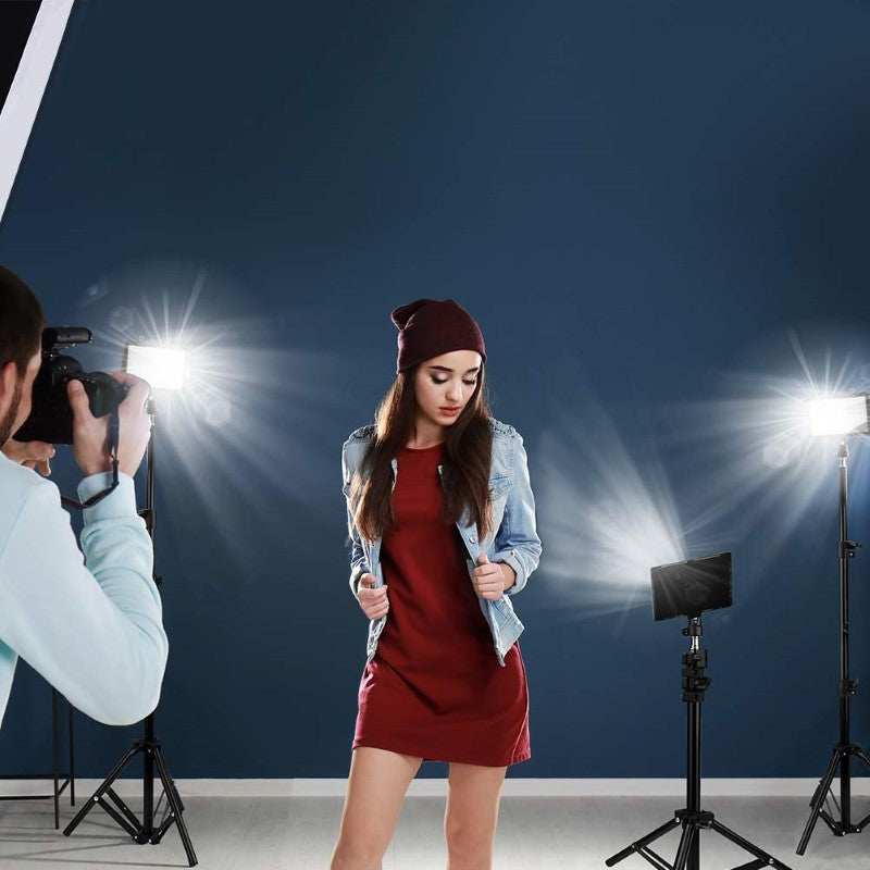 3Pcs 70 LED Video Light with Tripod Stand 1.2M