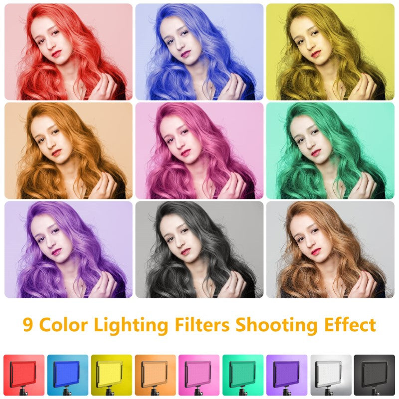 3Pcs 70 LED Video Light with Tripod Stand 1.2M