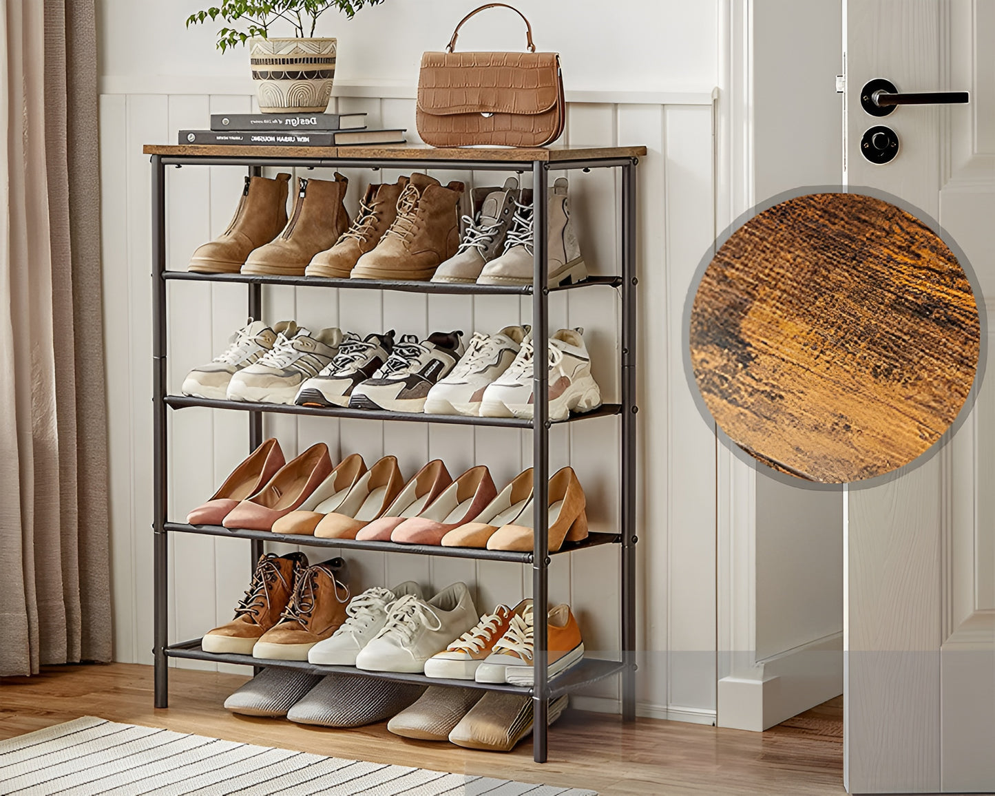 5 Tier Shoe Rack Organiser