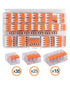 75pcs Electrical Connectors Wire Block Clamp Terminal Cable - Reusable Mini Quick Wire Terminal Connector