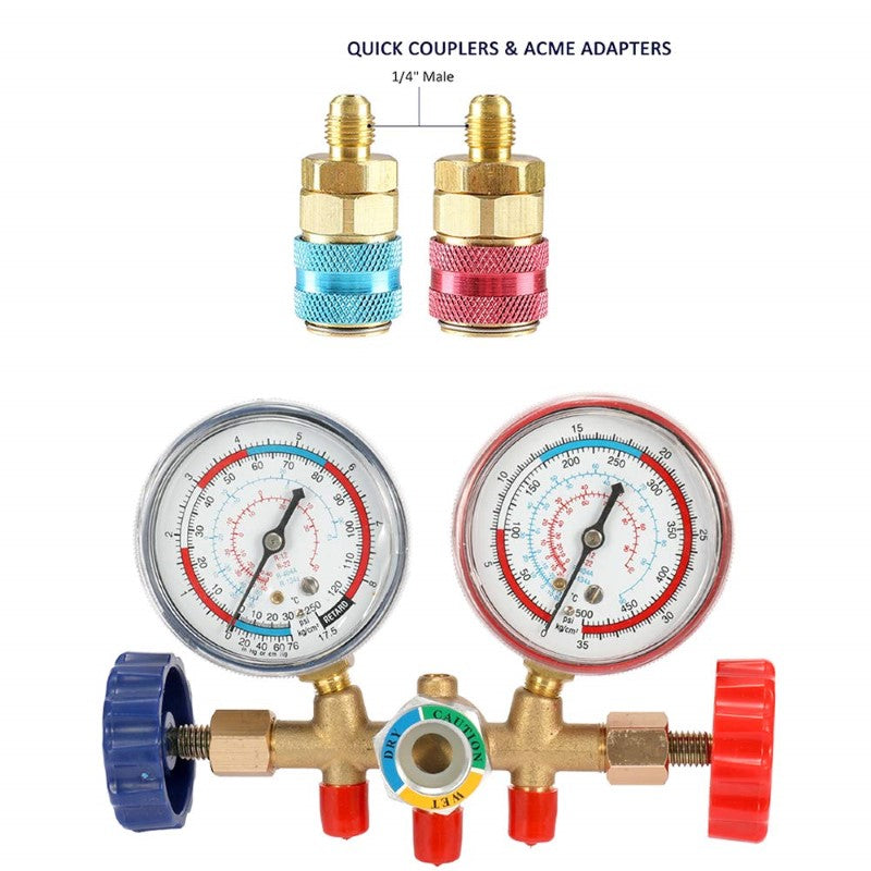 3 Way AC Manifold Gauge Set