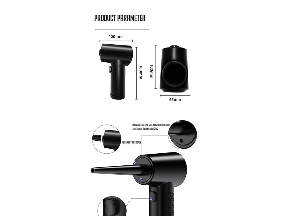 Air Duster Cordless Electric  - Rechargeable