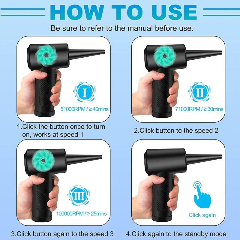 Air Duster Cordless Electric  - Rechargeable