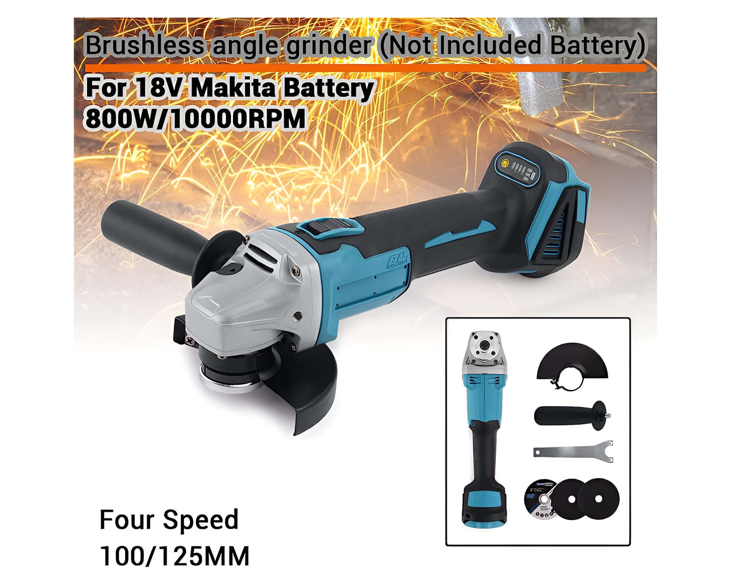 Cordless Electric Angle Grinder