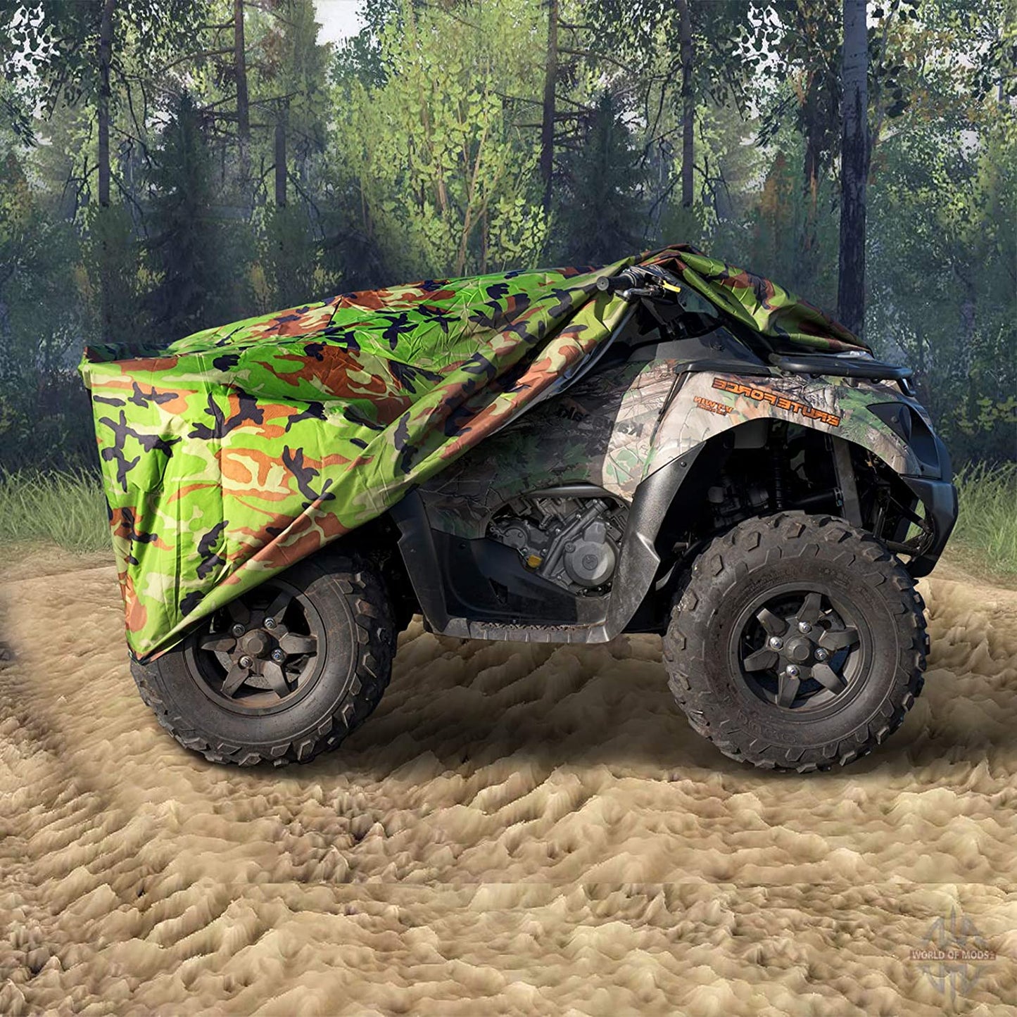 WaterProof 3XL 190T Ployster Fiber Anyi UV Quad Bike Tractor ATV Cover