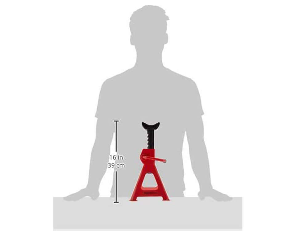 Steel Jack Auto Stands, 3 Ton Capacity, 1 Pair