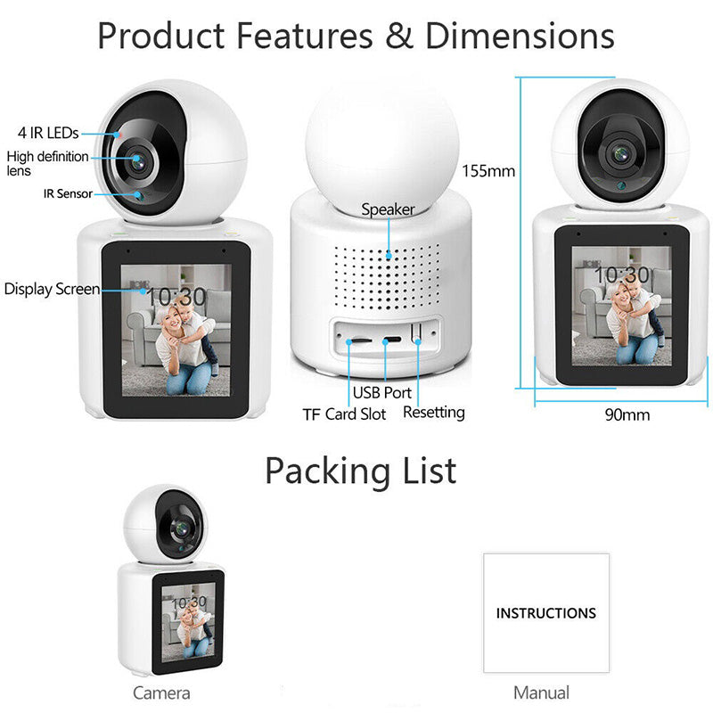 2.4G WIFI Video Call Baby Monitor Camera