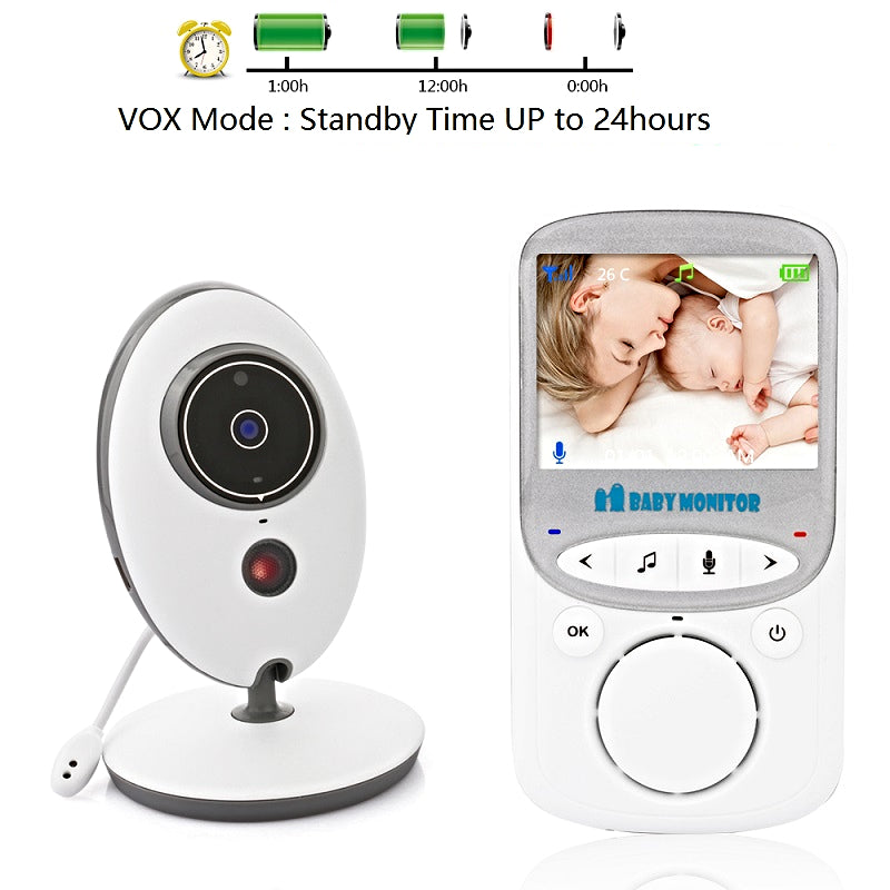 Baby Monitor with LCD Display – Wireless Baby Monitor with VOX & Lullabies