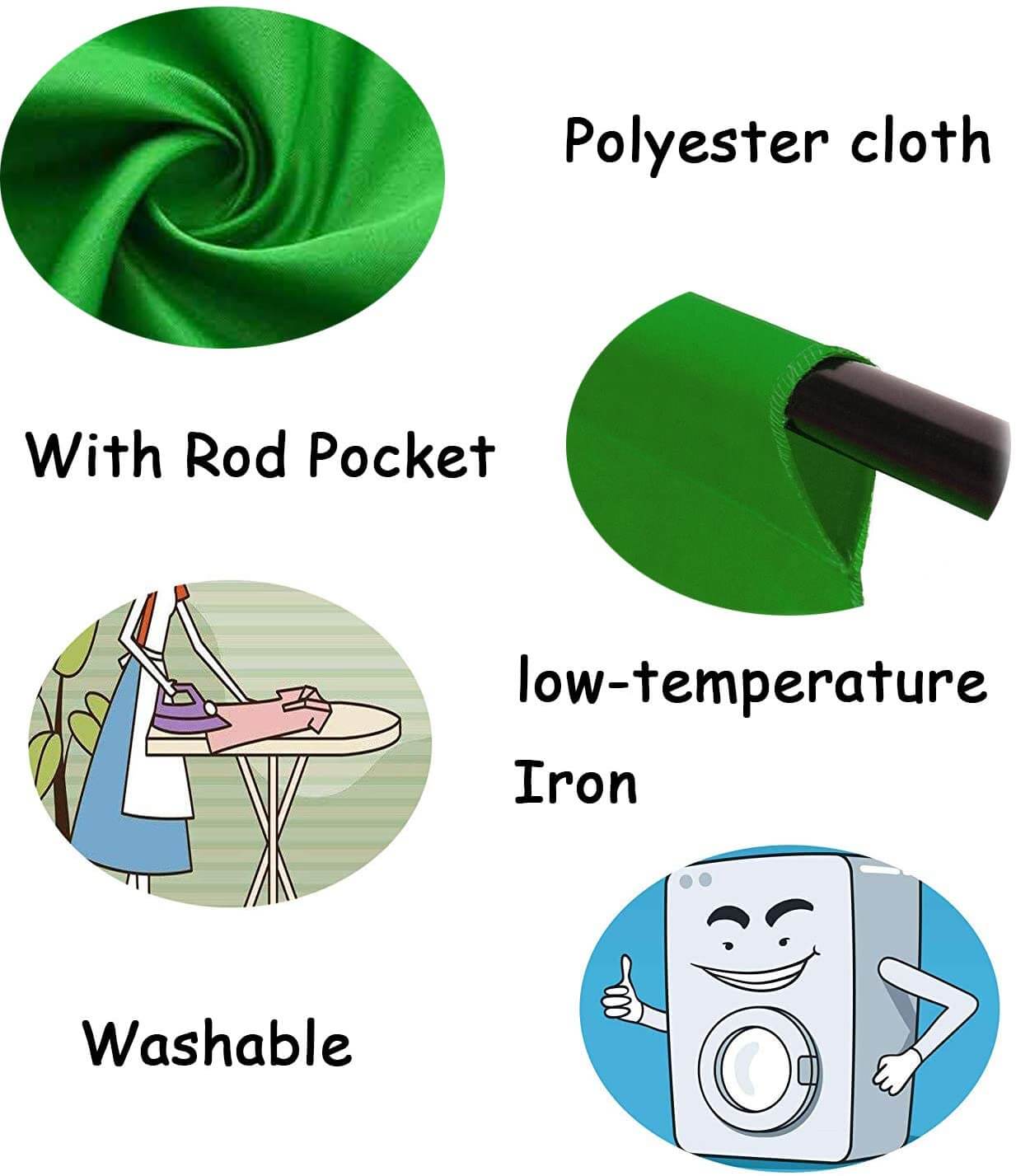 Chromakey Green Screen Backdrop 3mx2m