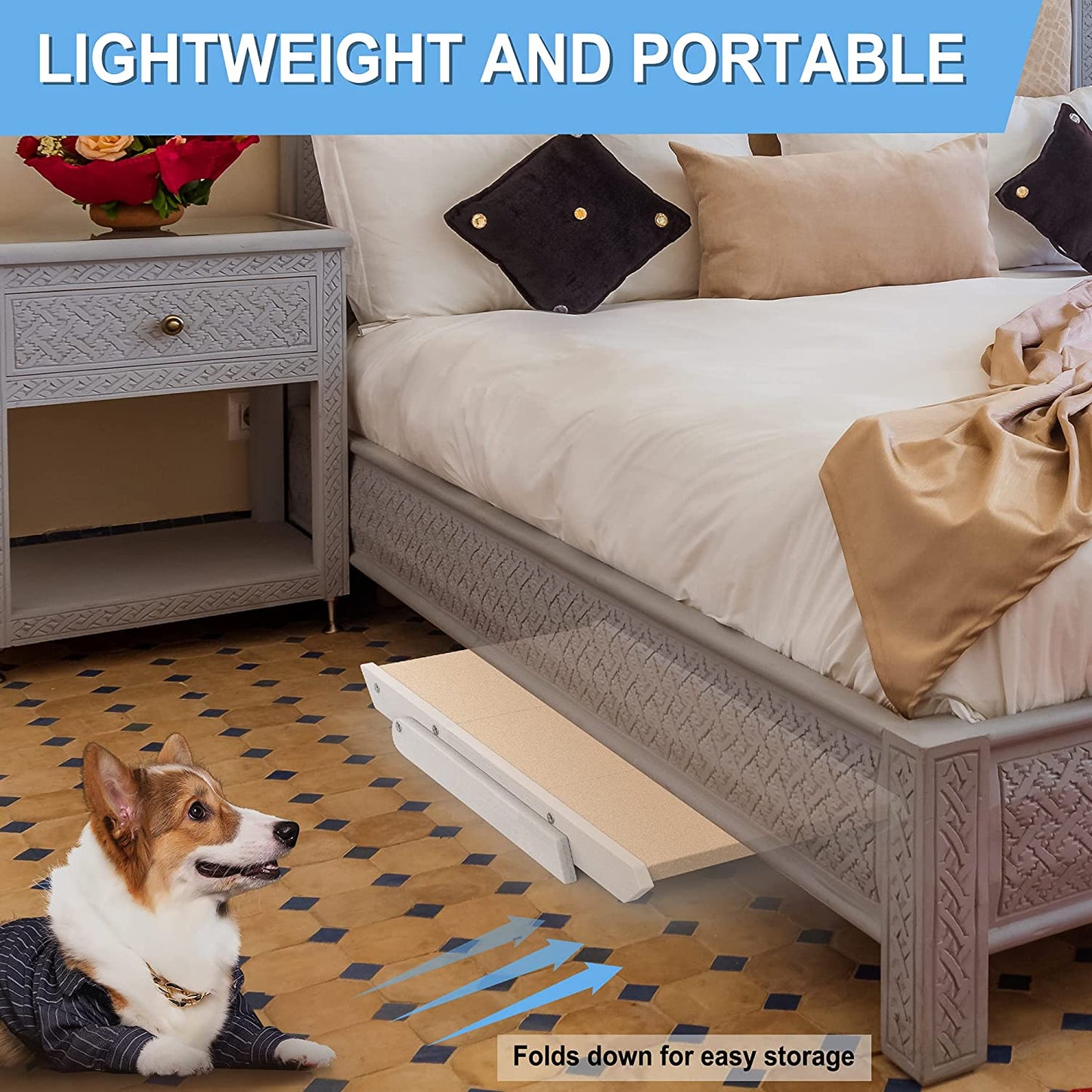 Pet Steps Ramp Dog Stairs Cat 3 Steps Portable