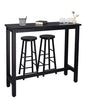 Space-Saving Bar Table Set – High Dining Table with 2 Matching Stools for Compact Spaces
