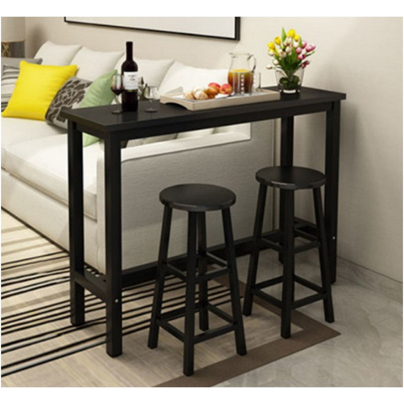 Space-Saving Bar Table Set – High Dining Table with 2 Matching Stools for Compact Spaces