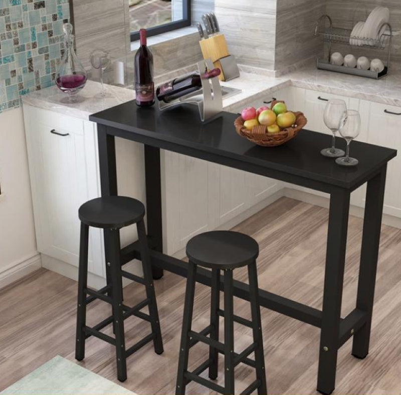 Space-Saving Bar Table Set – High Dining Table with 2 Matching Stools for Compact Spaces