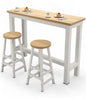 Pub-Style Bar Table and 2 Stools – Ideal for Small Kitchens, Breakfast Nooks & Apartments