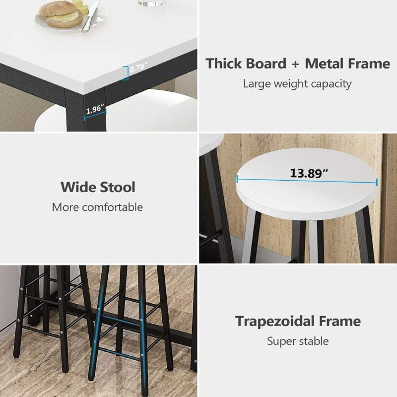 Dinning Bar table and stool set